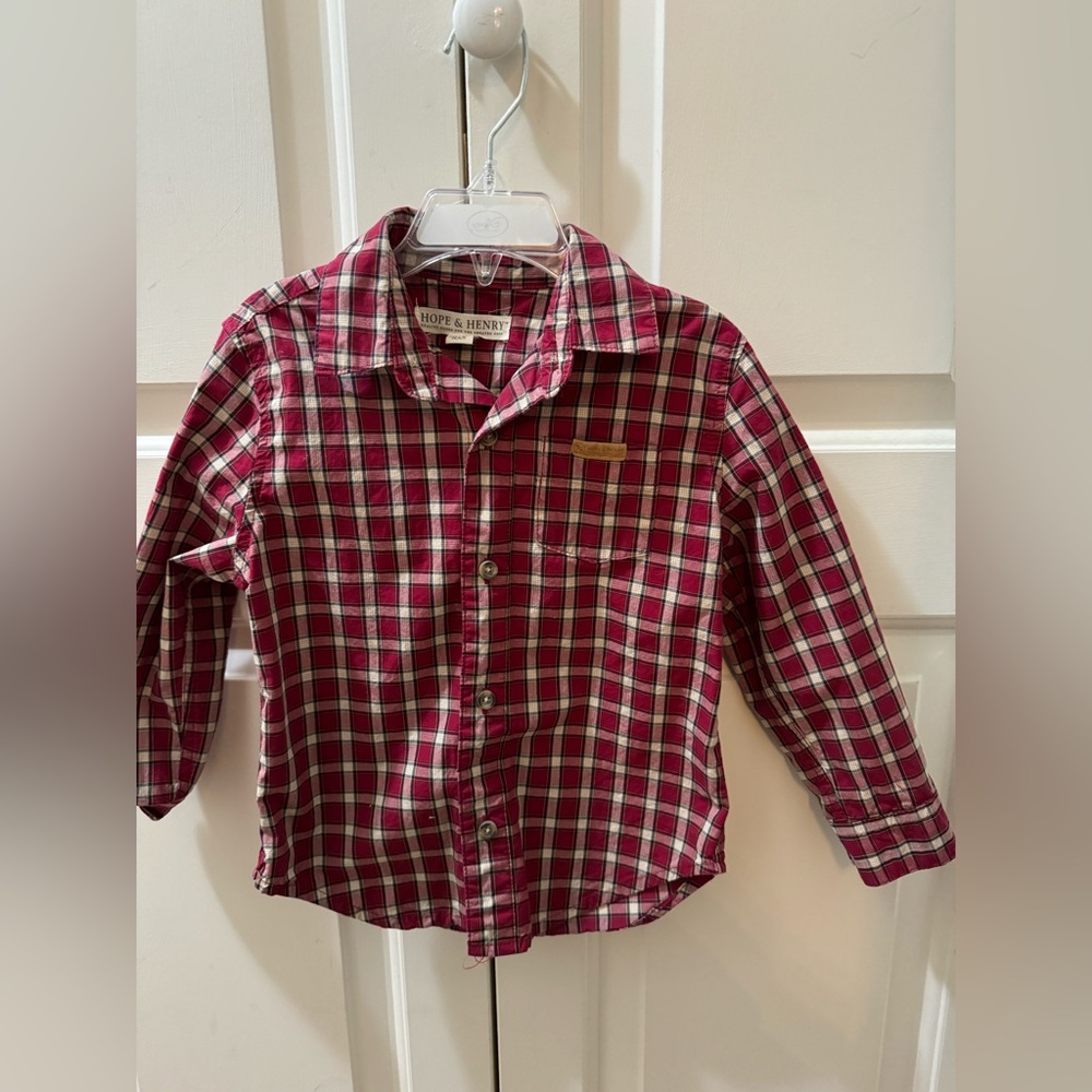 Hope and Henry XXS boys button-down shirt